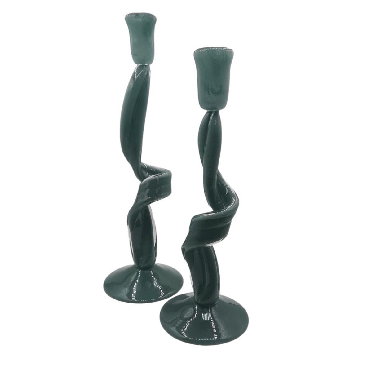 Obje Şamdan Murano Antrasit Ev Aksesuarı Doğaçlama 01