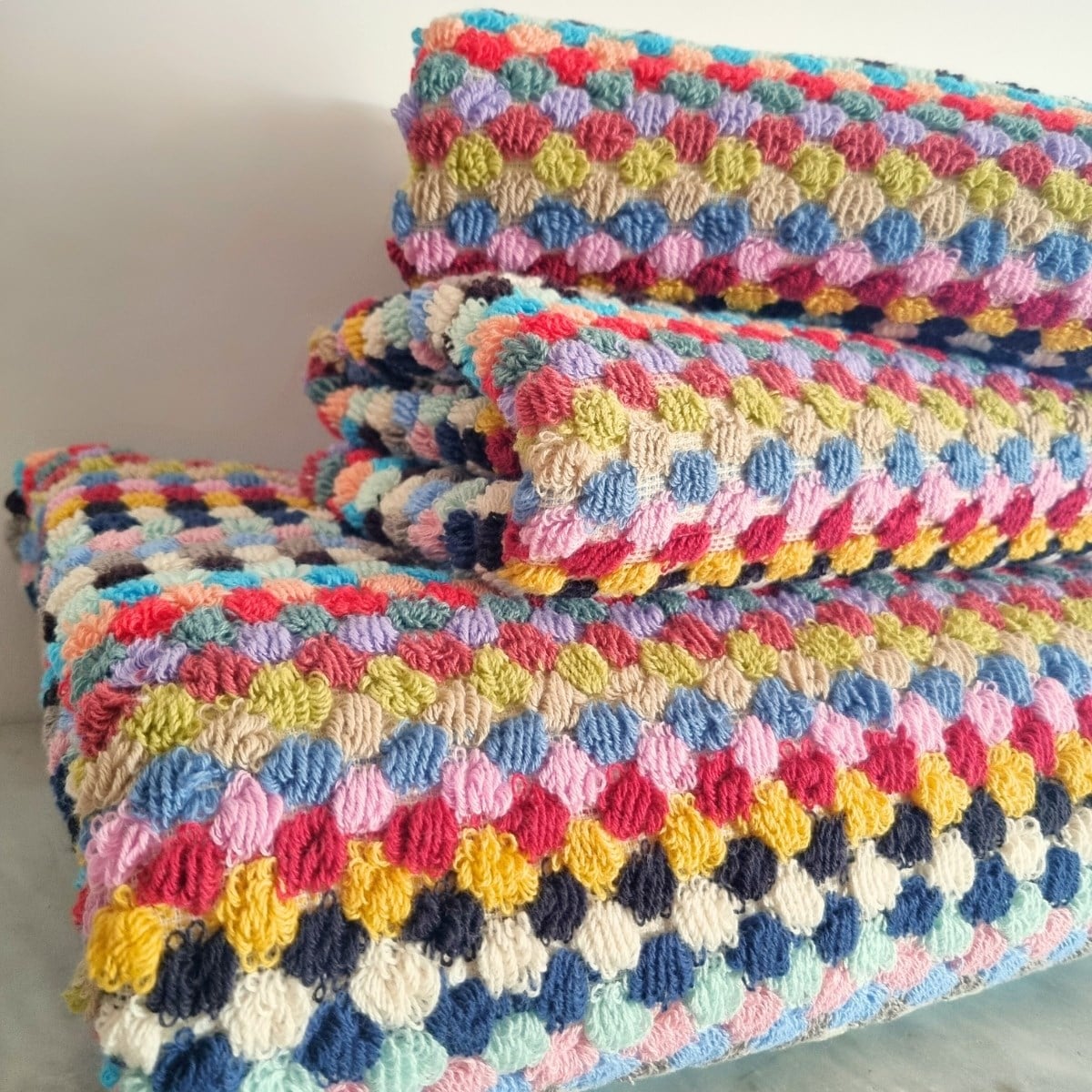 Pompom Towel Multi Color 01