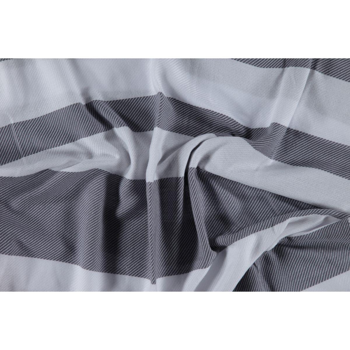 Soho Peshtemal White - Dark Grey