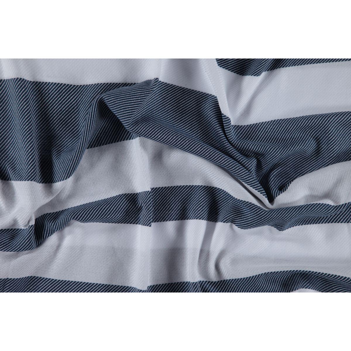 Soho Peshtemal White - Navy