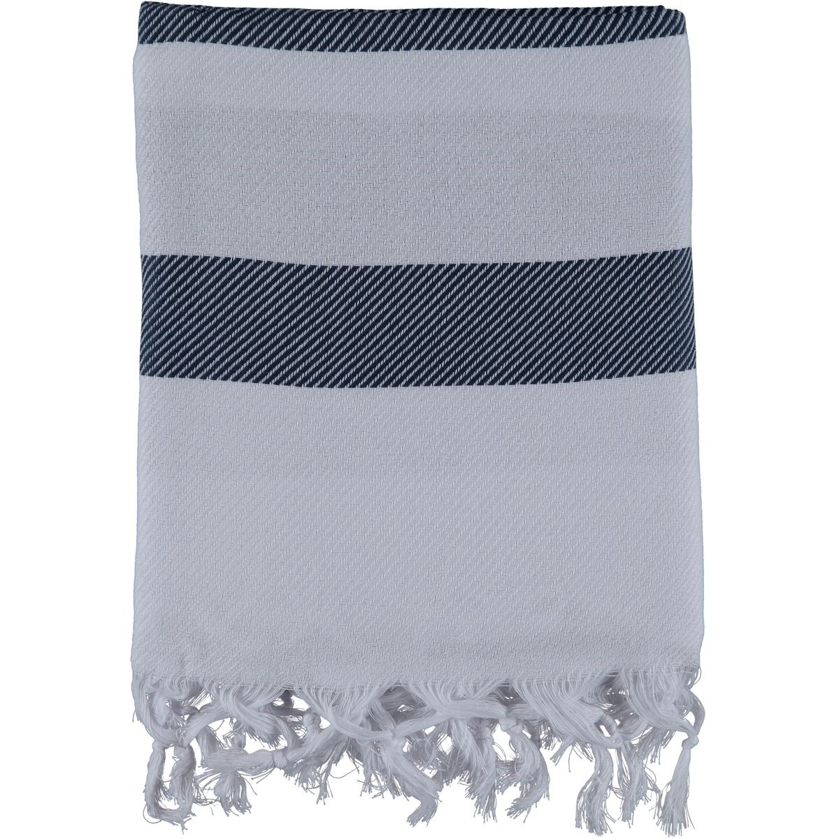 Soho Peshtemal White - Navy