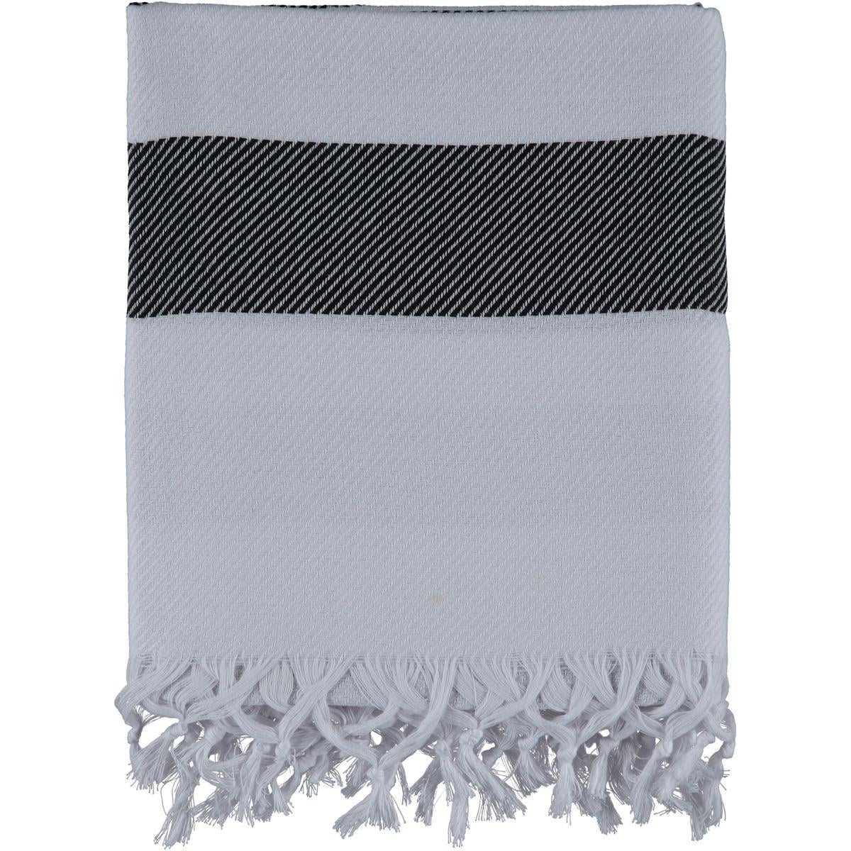 Soho Peshtemal White - Black