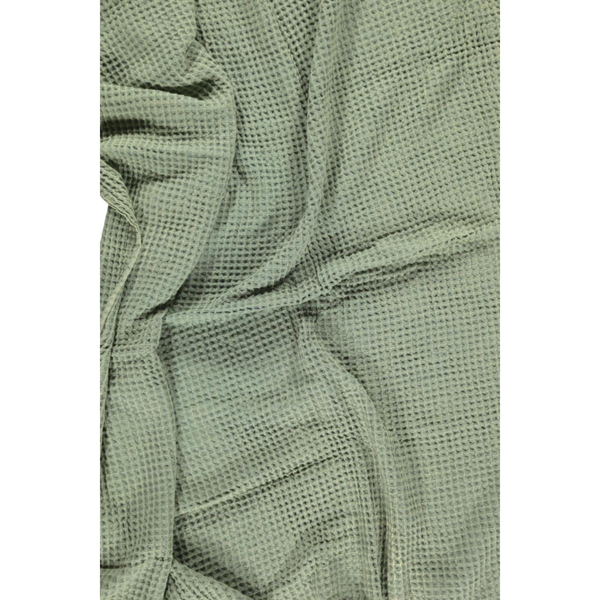 Stone Waffle Throw Almond Green