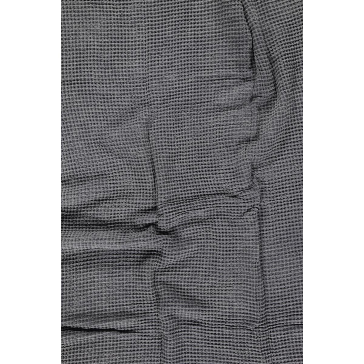 Stone Waffle Throw Dark Grey