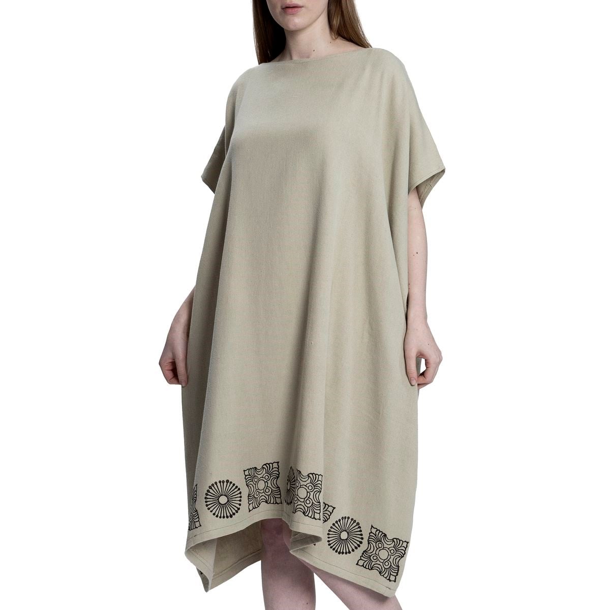 Stone Printed Dress Green