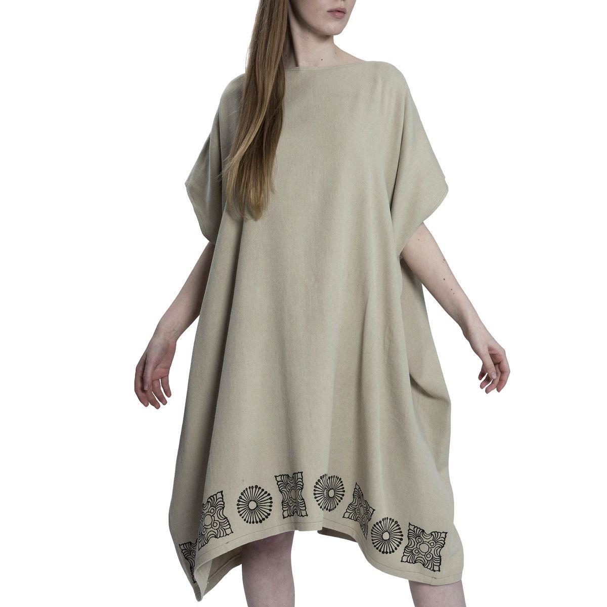 Stone Printed Dress Green