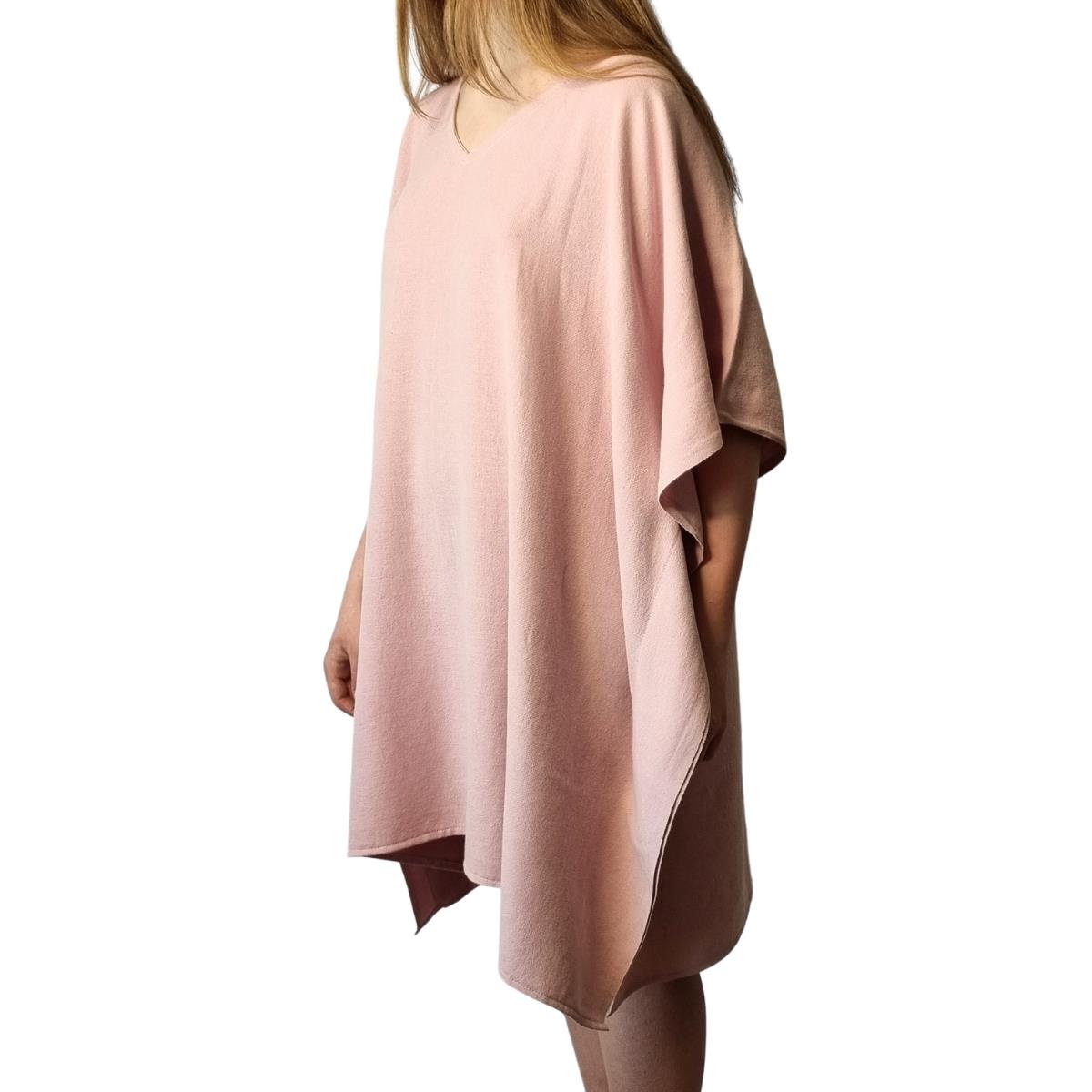 Stone Sultan V Neck Tunic Rose Pink