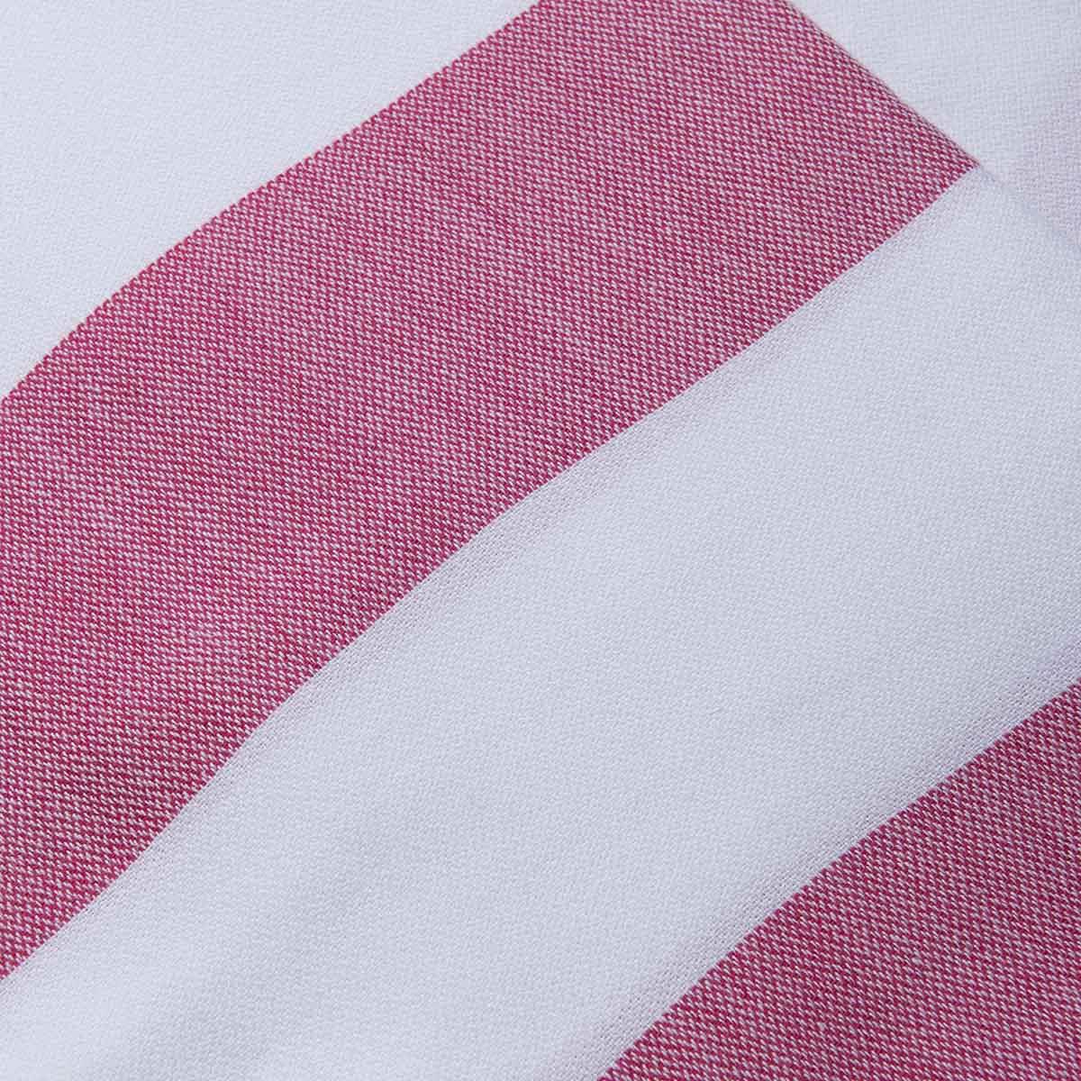 Tenedos Peshtemal White - Fuchsia