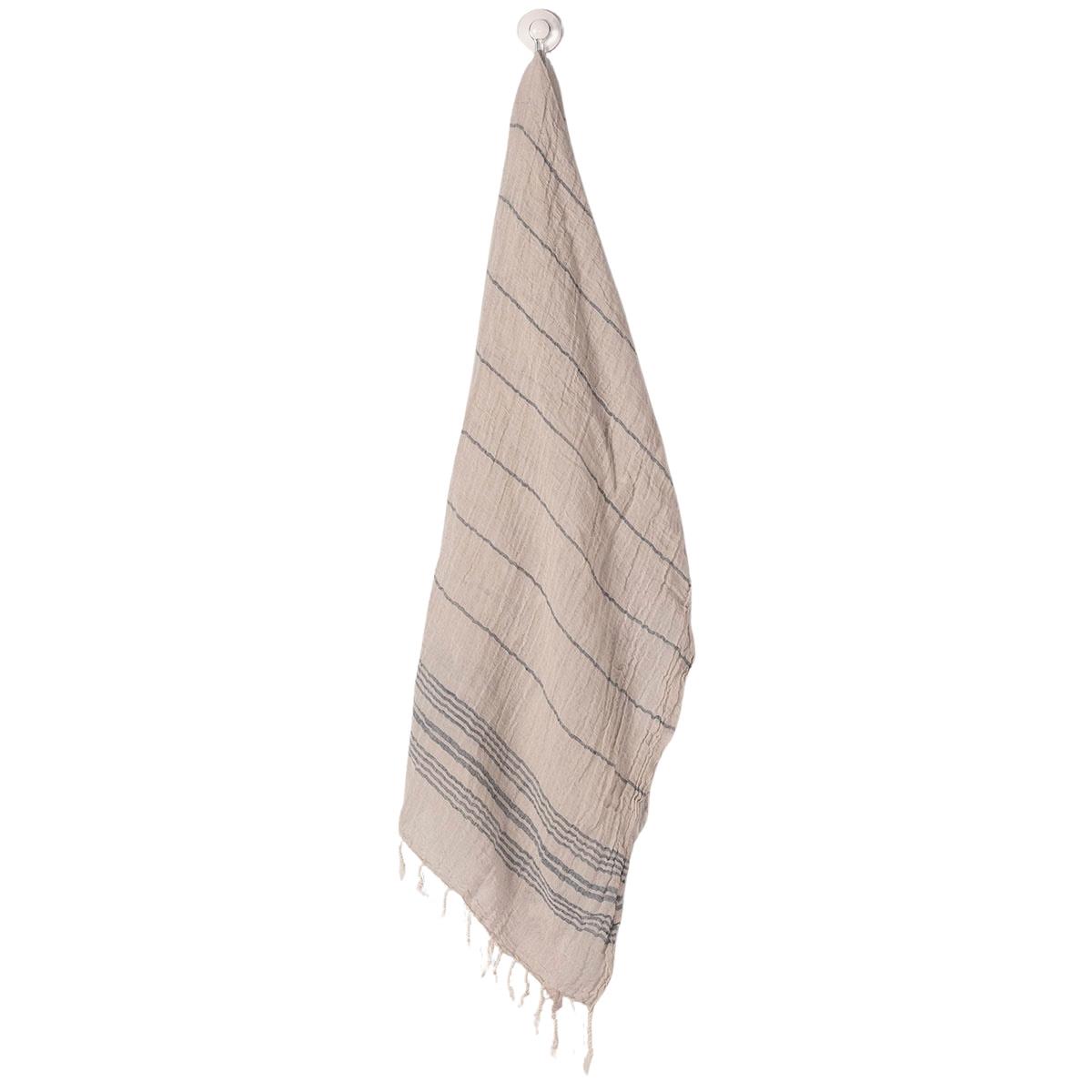 Toprak Peshtemal Taupe - Navy