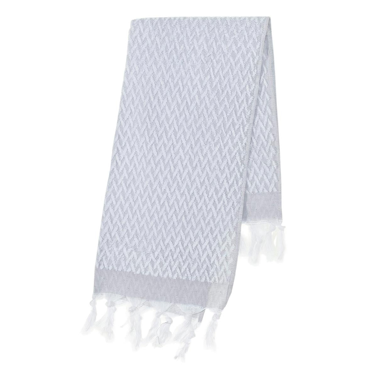 Zigzag Towel Light Grey