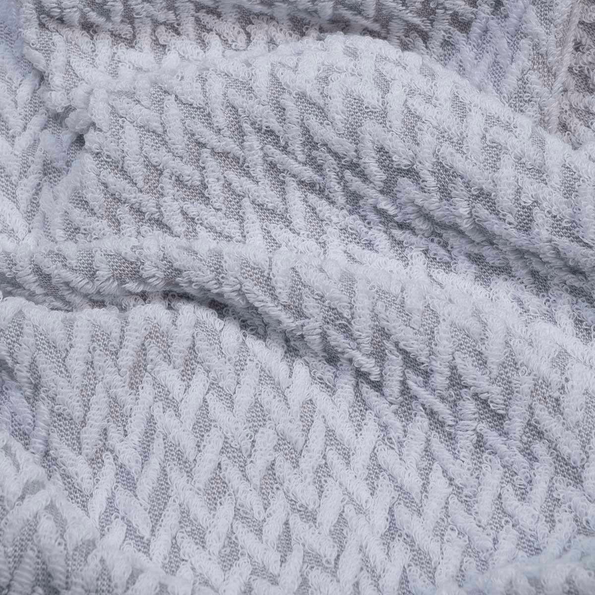 Zigzag Towel Light Grey