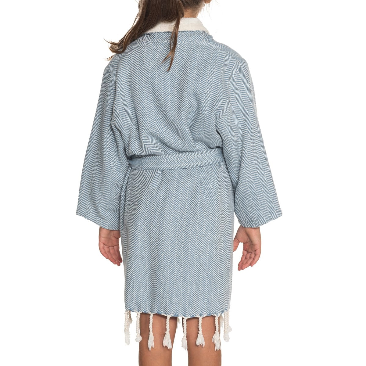 Zigzag Kids Bathrobe Air Blue