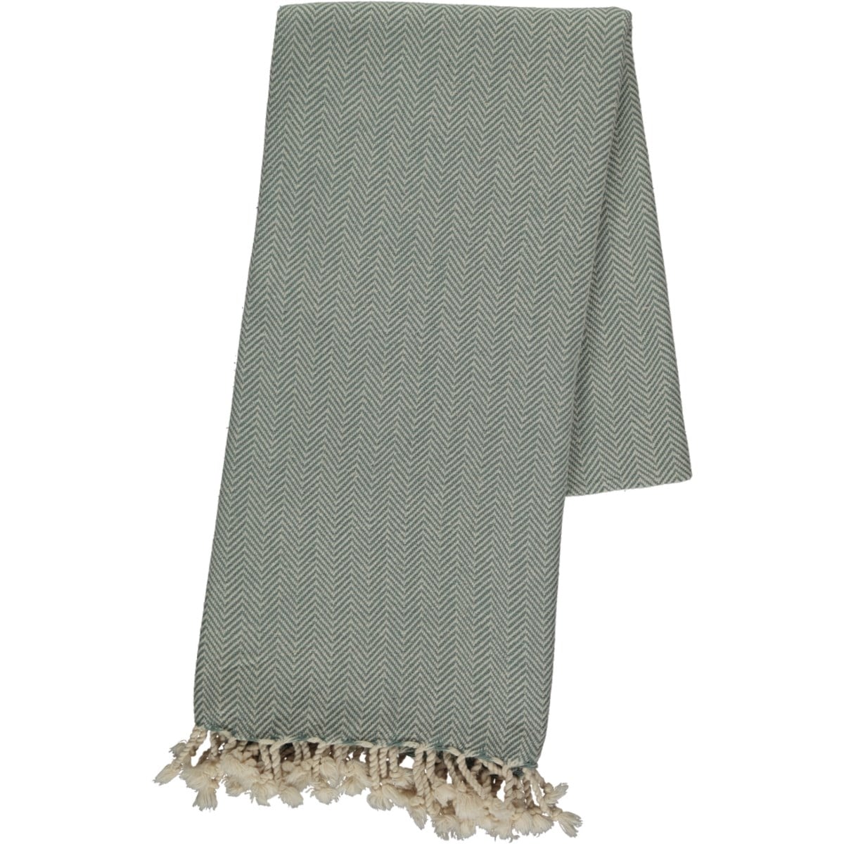Zigzag Peshtemal Almond Green