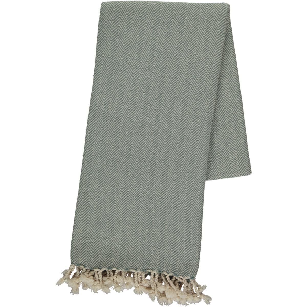 Zigzag Peshtemal Almond Green