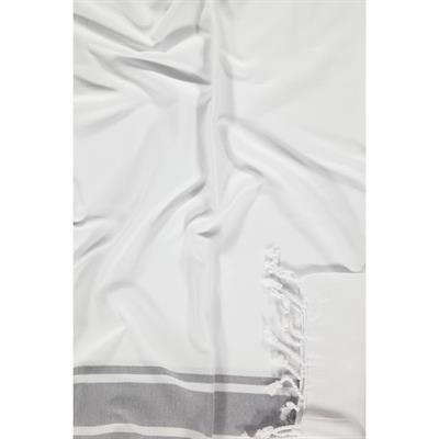 Arya Peshtemal White - Dark Grey