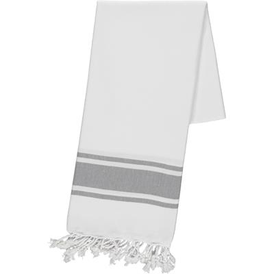 Arya Peshtemal White - Dark Grey