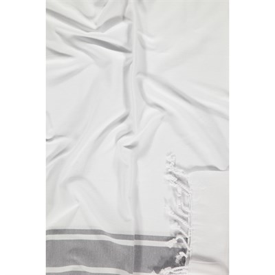 Arya Peshtemal White - Dark Grey
