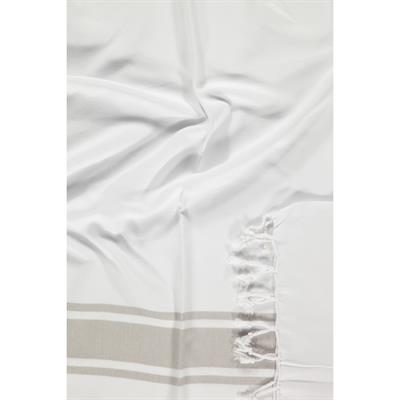 Arya Peshtemal White - Taupe
