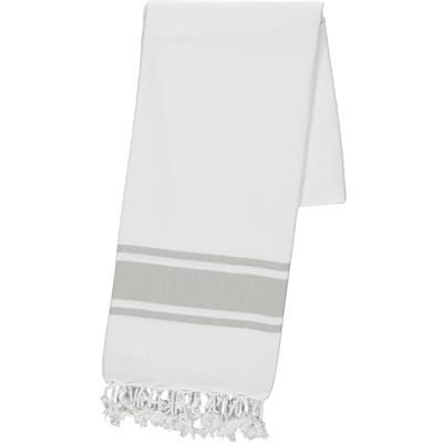 Arya Peshtemal White - Taupe