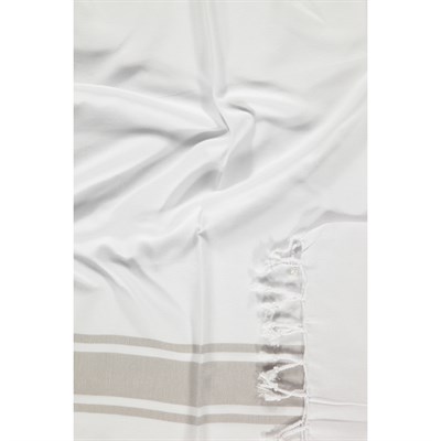Arya Peshtemal White - Taupe