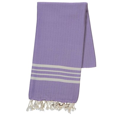 Bath & Beach Towel Krem Sultan Peştemal Koyu Lila