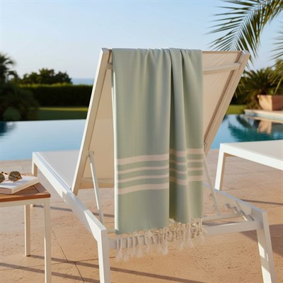 Bath & Beach Towel Krem Sultan Peshtemal Mint Green