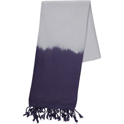 Tie Dye Peshtemal White - Dark Purple