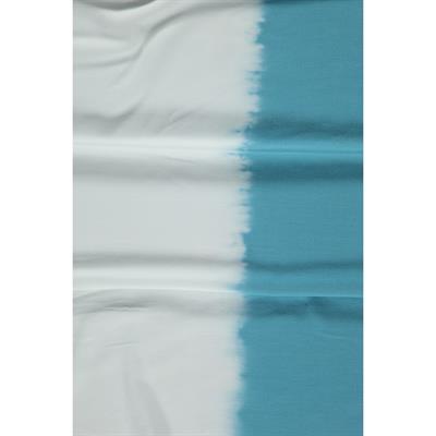 Tie Dye Peshtemal White - Turquoise