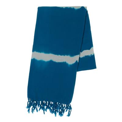 Tie Dye Peshtemal Petrol Blue