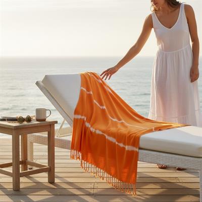 Tie Dye Peshtemal Orange