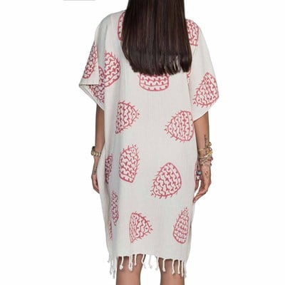 Bereket Tunic Natural - Bordeaux