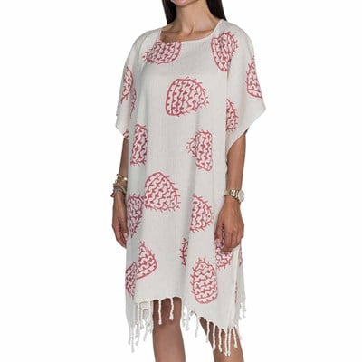 Bereket Tunic Natural - Bordeaux