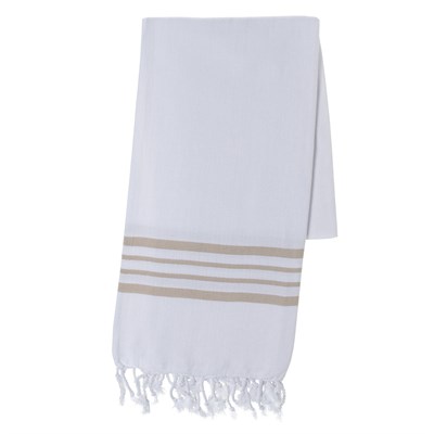 White Sultan Peshtemal White - Beige