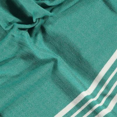White Sultan Peshtemal Fanfare Green