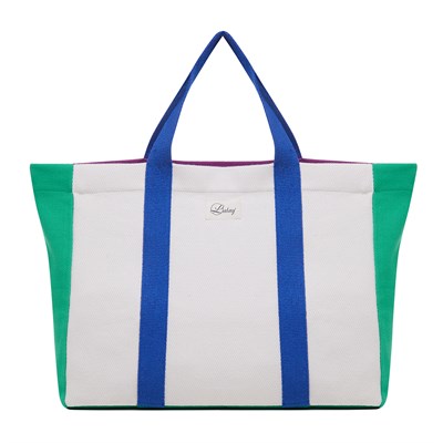 Bag 3 colors Bag Natural - Navy - Green Bee - Light Purple