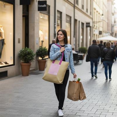 Çanta Çanta Açık Mor Gül Pembe - Yeşil