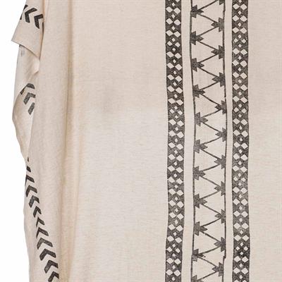 Dicle Throw Natural - Black