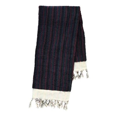 Vertically Striped Towel Bordeaux - Green
