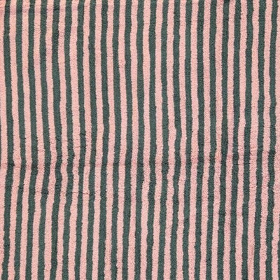 Vertically Striped Towel Dark Grey - Rose Pink
