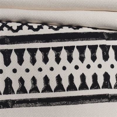 Dora Throw Natural - Black