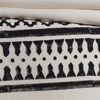 Dora Throw Natural - Black