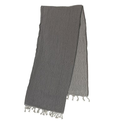 Double Peshtemal Dark Grey