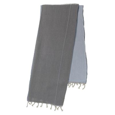 Double Peshtemal Dark Grey - Blue