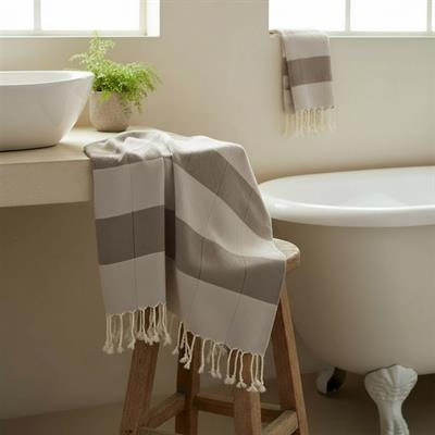 Double Peshtemal Taupe - Khaki