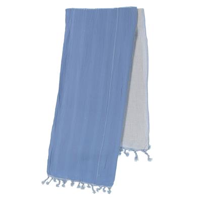 Double Peshtemal Blue - Natural