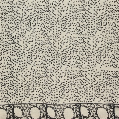 Dudu Throw Natural - Black