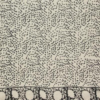 Dudu Throw Natural - Black