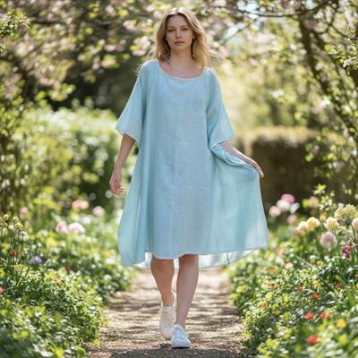Simple Stitched Tunic Mint Green