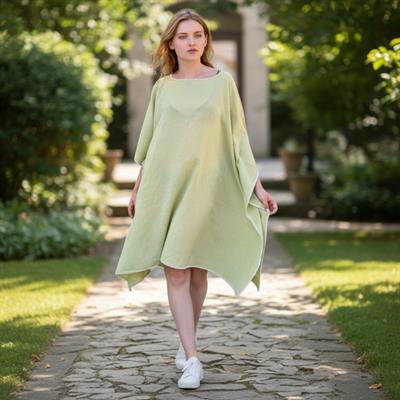 Simple Stitched Tunic Green