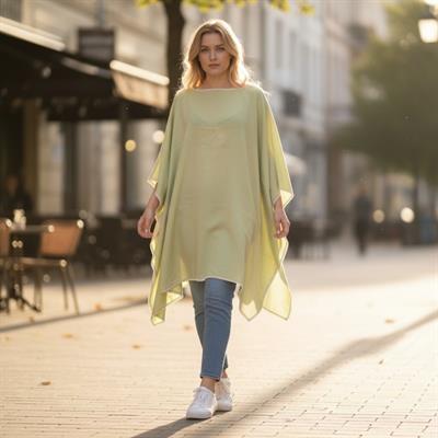 Simple Stitched Tunic Green